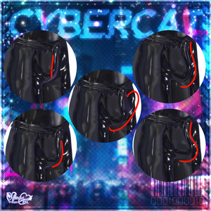 【雨の日SALE】Mens CYBER CAT Outfit🎮 メンズ 電脳猫衣装セット Modular Avatar Unitypackage 缩略图 5