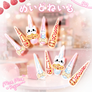 「マジカワネイル03」Maid Nail メイド ネイル 💅🏻˚₊‧⁺ 3 3D Model Unitypackage Modular Avatar対応