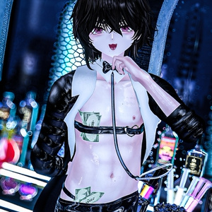メンズ エナメル バニースーツ Mens Latex Bunnysuit  3D Model Unitypackage Modular Avatar対応 缩略图 15