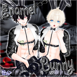 メンズ エナメル バニースーツ Mens Latex Bunnysuit  3D Model Unitypackage Modular Avatar対応 缩略图 2