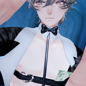 メンズ エナメル バニースーツ Mens Latex Bunnysuit  3D Model Unitypackage Modular Avatar対応 缩略图 16