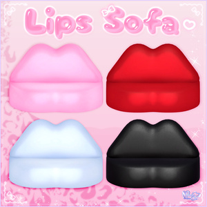【VRChat World】Y2K Lips Sofa Unitypackage Y2Kリップ・ソファ 缩略图 2