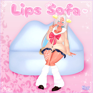 【VRChat World】Y2K Lips Sofa Unitypackage Y2Kリップ・ソファ 缩略图 5