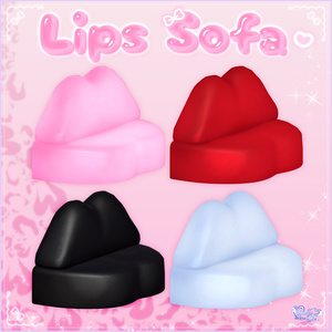 【VRChat World】Y2K Lips Sofa Unitypackage Y2Kリップ・ソファ 缩略图 3