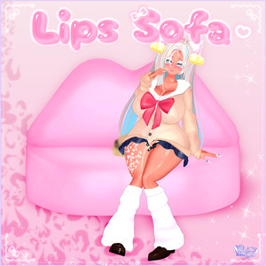 【VRChat World】Y2K Lips Sofa Unitypackage Y2Kリップ・ソファ 缩略图 4