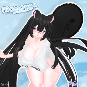 もふもふモモンガ Momonga Ears Tail Set 🐿️ VRChat Modular Avatar