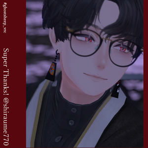 【VRC想定イヤリング】黒妙-kurotae-【14アバター対応】 缩略图 8