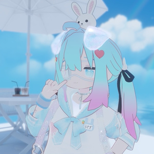 【VRC想定】うさぎネームプレート　ヘアピンセット 缩略图 7