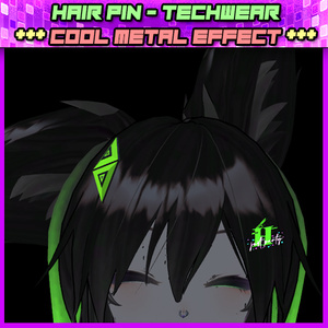 V2 HAIR PIN - TECHWEAR [METAL EFFECT] Color Change [customizable]