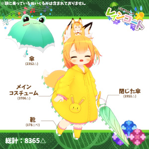 「７アバター対応」HeHのレインコート 缩略图 2