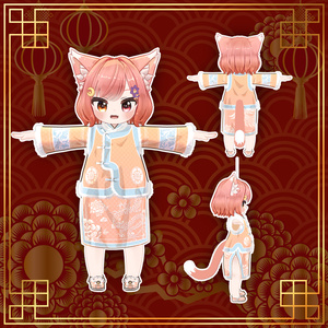 【15アバター対応】新年のチャイナドレス 缩略图 10