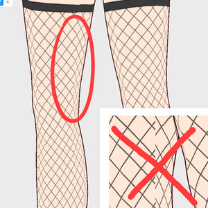 【Vroid】網タイツ SEAMLESS fishnets texture 2 types