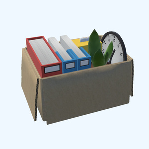 荷物が入ったダンボール