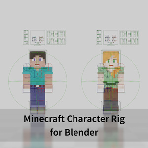 Minecraft Character Rig for Blender