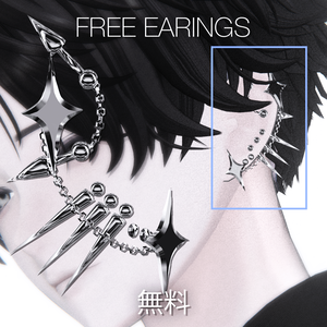 ✦(無料) Earrings | [5アバター] | (Free) 