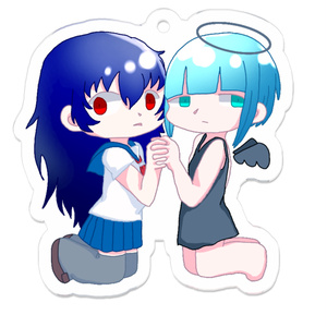 優綺とルシフェルアクリルキーホルダー