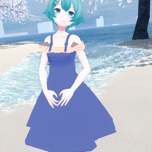 【VRChat想定】サマーワンピース　(薄荷ちゃん、Elise2ちゃん対応)