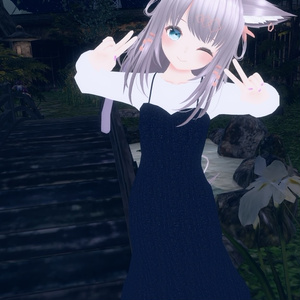 【VRChat想定】デニムワンピ【現時点8アバター対応】 缩略图 6
