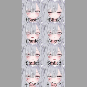 【愛莉-Airi】Face Blendshape + 6 Face Animation 缩略图 4