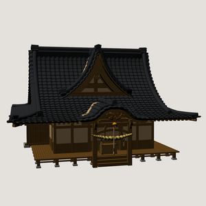 【クリスタ３D素材】博麗神社【東方三月精準拠】