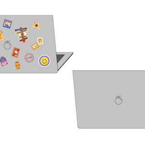 Vtuber Laptop Assets (Grey)