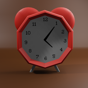 Low poly clock
