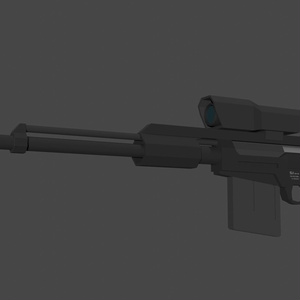 Free Distribution] SI_AA45 Objective Rifle [3D Model