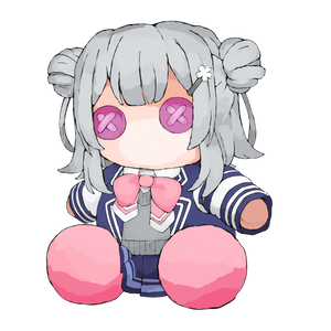 ぬいぐるみ風小春六花さん立ち絵