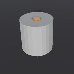 【無料3Dモデル】トイレットペーパー【VRchat想定】