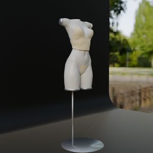 マネキン　3Dモデル　Blenderファイル　クロスシミュレーション用