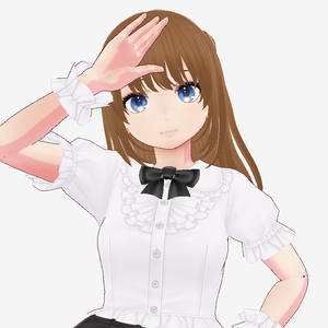 【vroid・VRM】オリジナル３Dモデルあかね