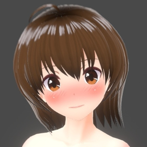 【VRoid肌Body+顔肌Faceテクスチャ】乳首ありのつるぺた肌！赤面やヌルテカマテリアルも同梱 缩略图 5