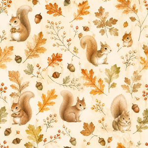Oak & Squirrel｜木の実とリス