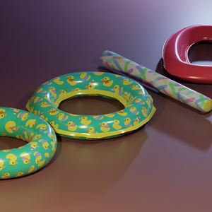 Pool Floaties { VRChat asset }[LOWPOLY UPDATE]