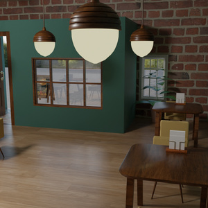 かわいい雰囲気のカフェセット【3Dモデル／Unitypackage】 缩略图 5