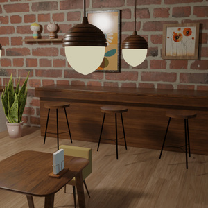 かわいい雰囲気のカフェセット【3Dモデル／Unitypackage】 缩略图 8