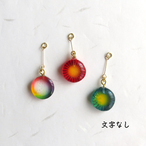 【飾り部分のみ・金具別売り】上弦の鬼　目玉ピアス＆イヤリング