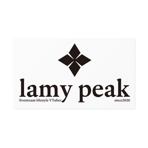【非公式】lamy peak ステッカー(白)【雪花ラミィ】