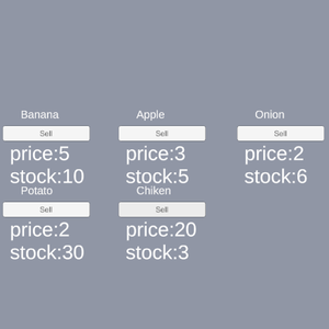 Simple Shop System with Stock Limit (Unity) 在庫制限付きショップシステム