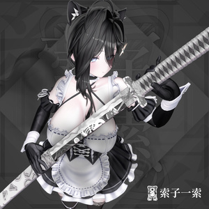 【オリジナル3Dモデル】The First Blade of Sōzu 索子一索【刀】VRChat想定 缩略图 5