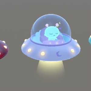 【公開記念セール中】あなたのそばをふわふわ漂う追従UFO(ウチュウジン)【VRChat想定】 缩略图 4