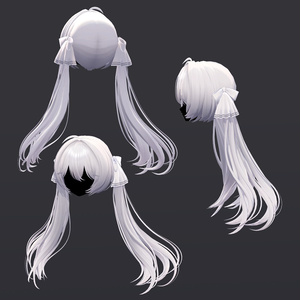 VRC想定】3way×3小悪魔ツーサイドツインテール - GLAY Unknown - BOOTH