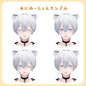 【VRC】動く！森羅用表情アニメーション(25種類) 缩略图 4