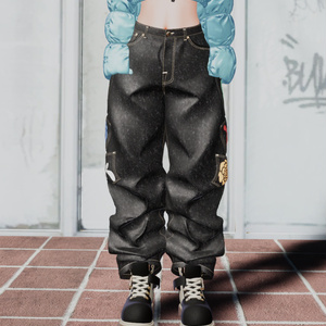 【3D衣装】Multi Pocket Rigid Jeans & Short Boots SET 缩略图 10