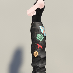 【3D衣装】Multi Pocket Rigid Jeans & Short Boots SET 缩略图 20