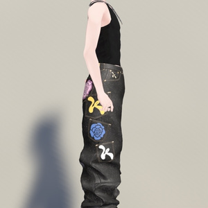 【3D衣装】Multi Pocket Rigid Jeans & Short Boots SET 缩略图 21