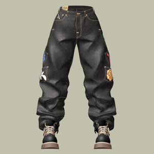 【3D衣装】Multi Pocket Rigid Jeans & Short Boots SET 缩略图 2