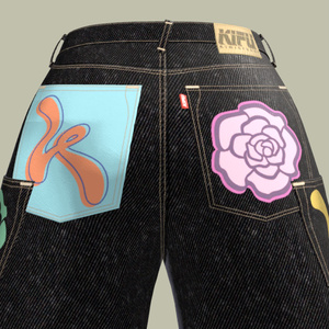 【3D衣装】Multi Pocket Rigid Jeans & Short Boots SET 缩略图 7