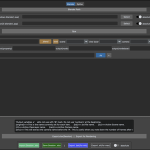 PrepaRender blender バッチレンダリング アドオン(MacWin対応)