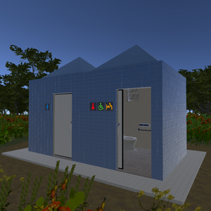 【VRChat向け】公衆トイレ / Public Toilet